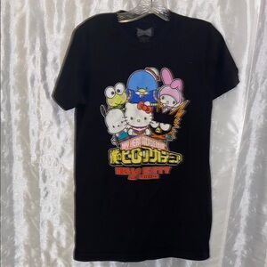 My Hero Academia x Hello Kitty & Friends Graphic Tee Adult Size Small 🔥 YB5